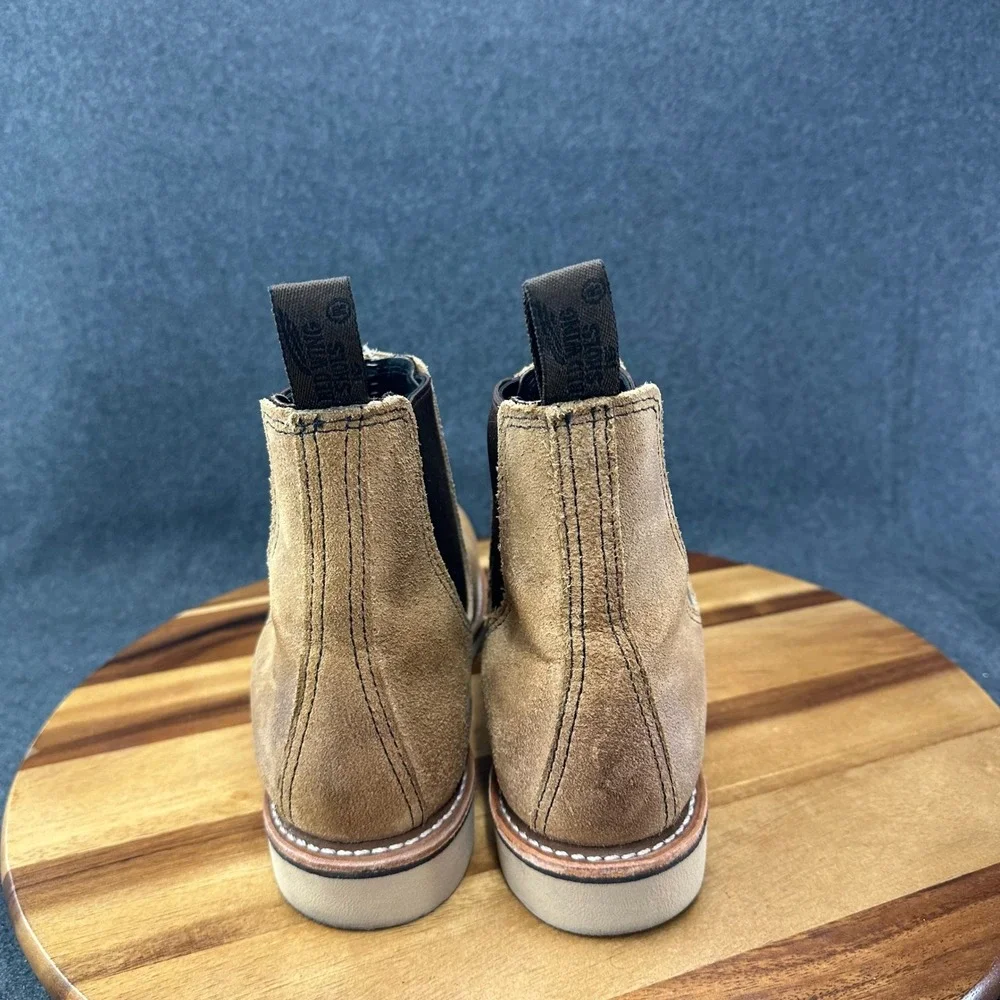 Red Wing 3192 Classic Chelsea Boots Hawthorne Muleskinner Tan Mens 9.5 D USA